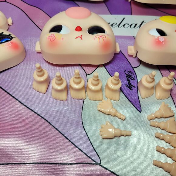 Read Desc Baby Three Plush Toy 100% Face Lot Parts Hands Feet Custom Labubu Y2K - Picture 6 of 16